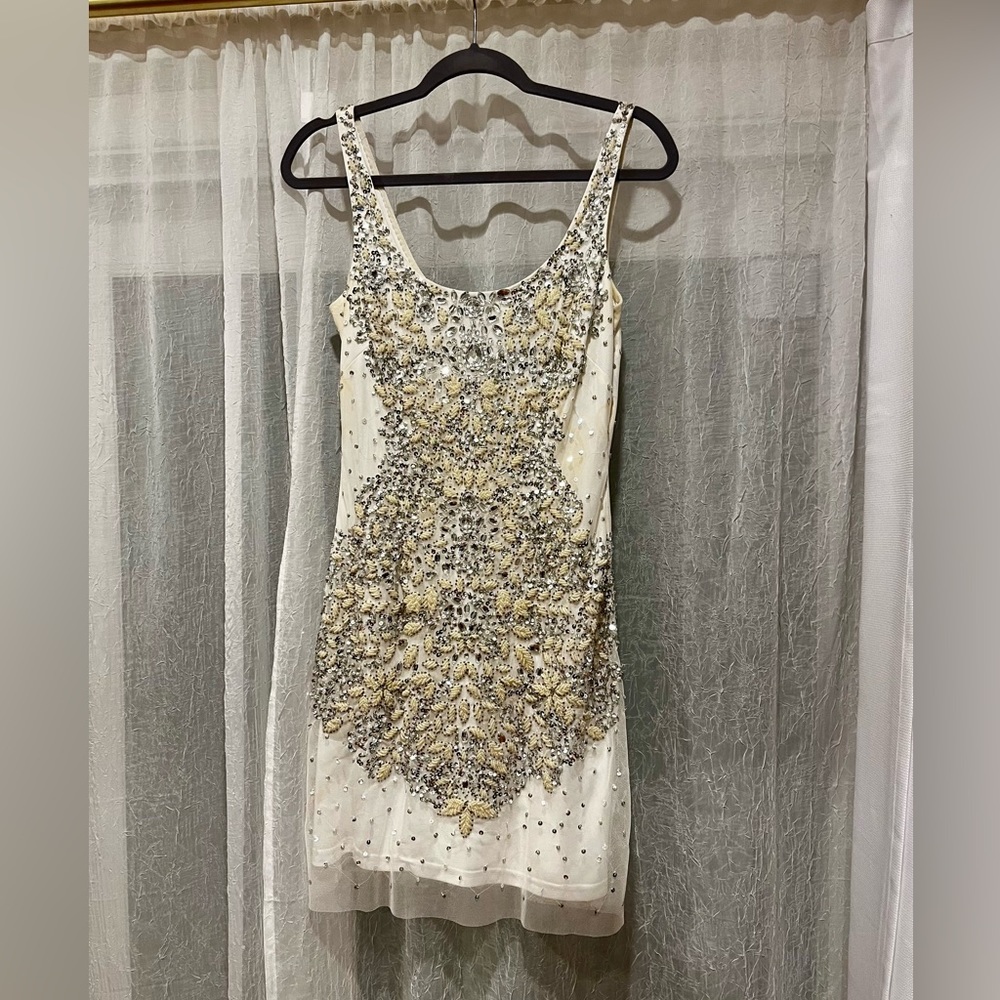 Adrianna Papell sequined mini dress